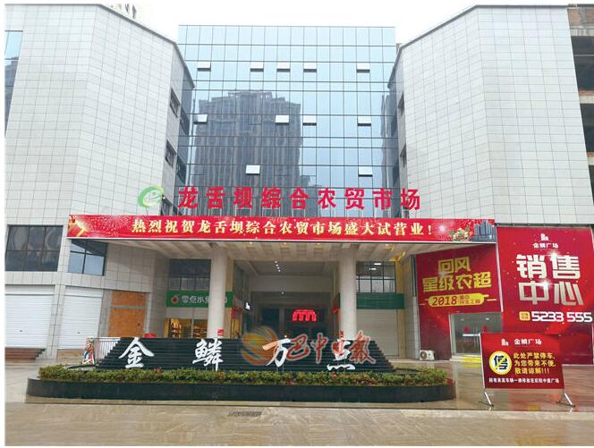 龍舌壩綜合農貿市場建到家門口 巴城市民買菜更便利