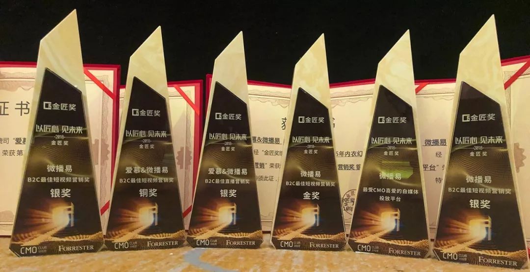 21個權(quán)威行業(yè)大獎,54座獎杯背后:微播易總結(jié)了這四條短視頻營銷規(guī)律