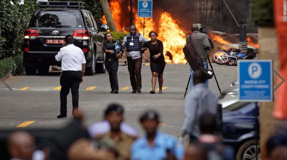 肯尼亞內羅畢酒店大樓遭襲擊至少11死 遇難者國籍暫未公布