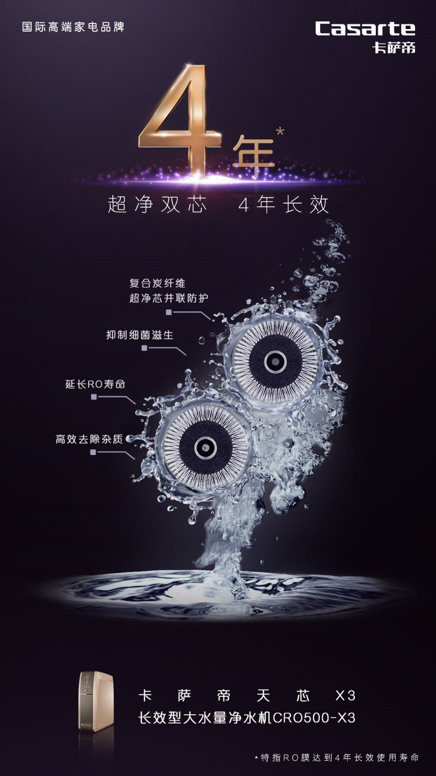卡薩帝凈水天芯X3凈水機蘇寧首發