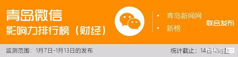 1.13 青島微信影響力排行榜揭曉!