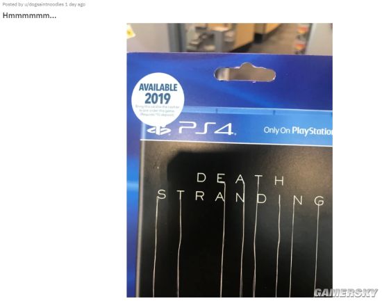 Best Buy曝光《死亡擱淺》2019年發售 可以實體預購