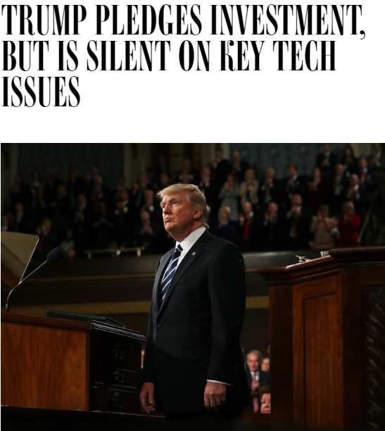 外盤頭條:特朗普承諾投資科技 卻絕口不提關鍵問題
