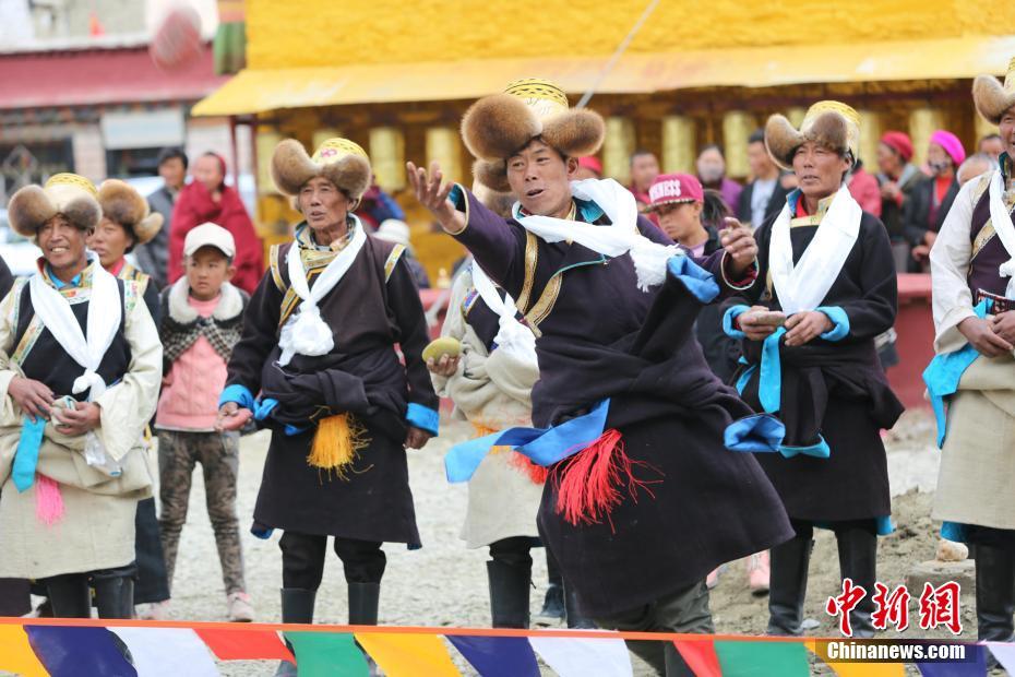 藏歷新年 西藏“吐蕃故里”上演古老傳統體育“鬧”新年